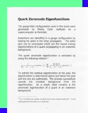 Quark Zeromode Eigenfunctions